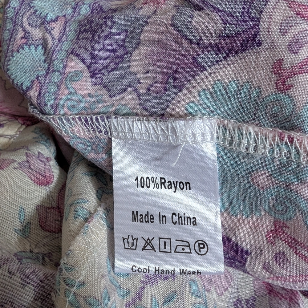 Salty Bright Boho Printed Wrap Dress 8 - Picture 13 of 16